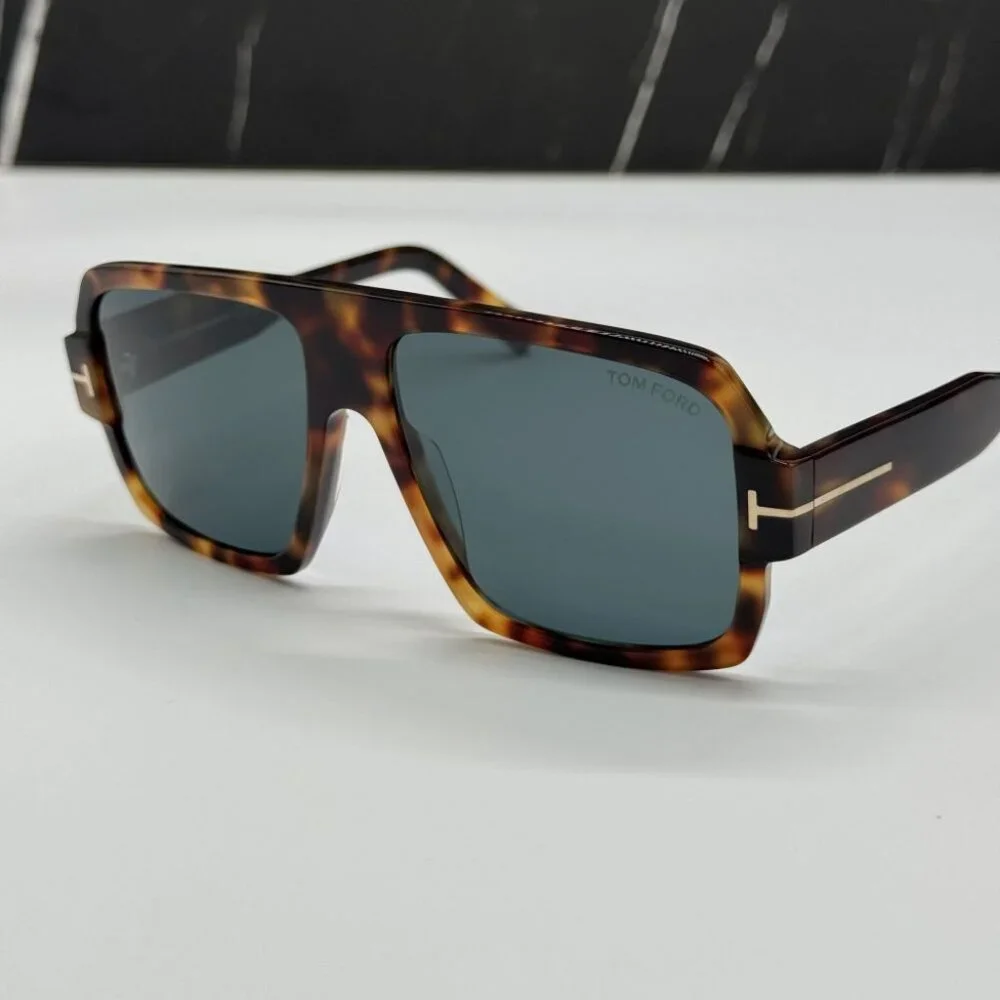 NEW TOM FORD CAMDEN TF933 53V SUNGLASSES MEN HAVANA AVIATOR EYEWEAR FT0933/S